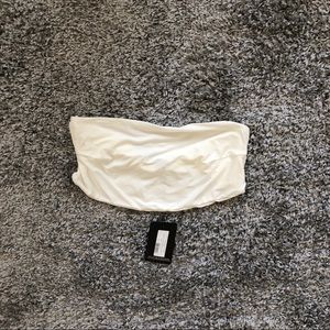 Shape White Bandeau Crop